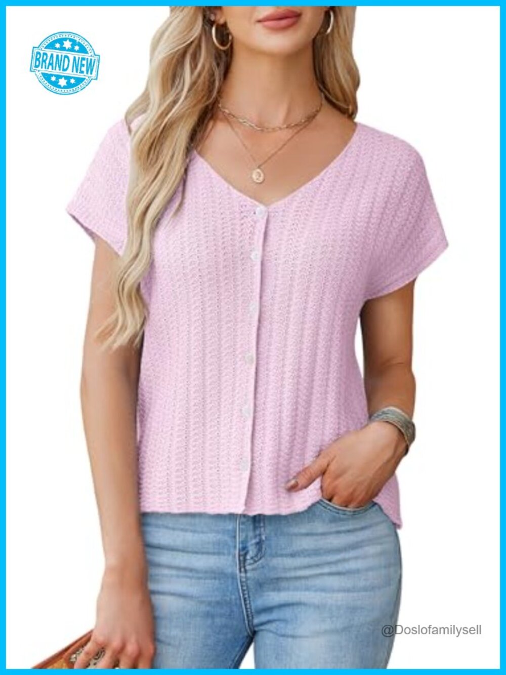 Crochet Knit Sweater Vest Button Down V Neck Cap Sleeve Cardigan